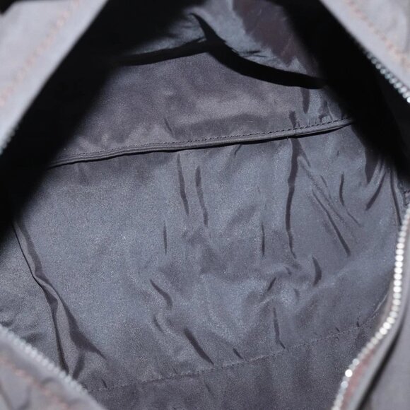 HERMES Acape Luco PM Hand Bag Nylon Brown Auth bs14944 - Picture 7 of 14